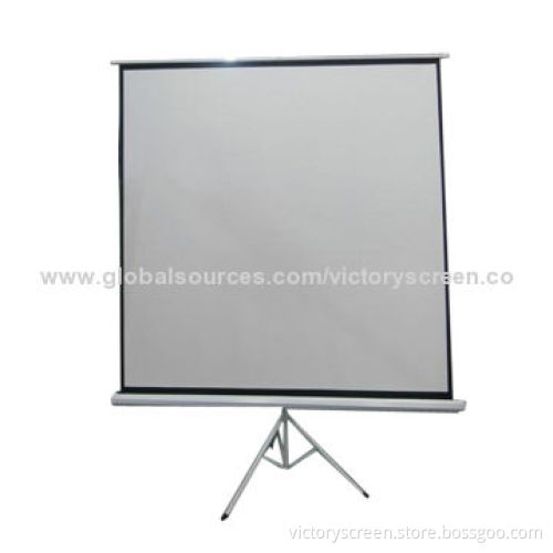 72-inch 1:1 Tripod Screen with Strong Loading Weight, Compliant with RoHS Directive, Low Price